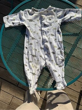 3-6mo dinosaur footie pajama